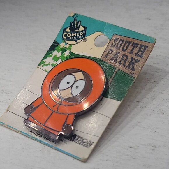 RARE VINTAGE 1998 SOUTH PARK ENAMEL PIN KENNY MCCORMICK COMEDY CENTRAL NEW - Picture 3 of 5
